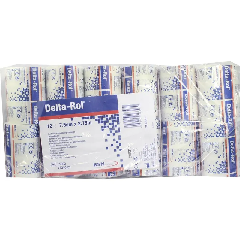 Delta-rol Polsterwatte, 2,75 m x 7,5 cm (12 Stck.)