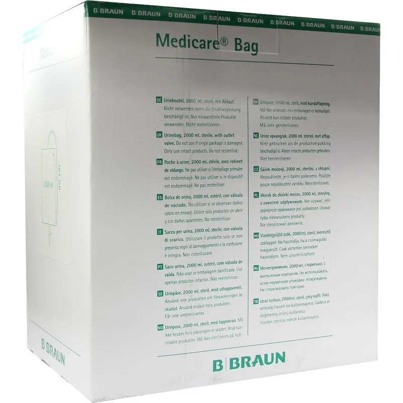 Medicare Bag Urinbeutel, 2 Ltr., einzeln steril (10 Stck.)