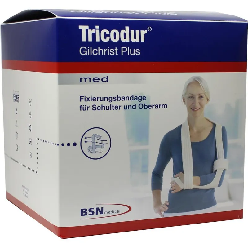 Tricodur Gilchrist plus Spezialbandage, Gr. XL, Armlänge 58 - 68 cm, weiß