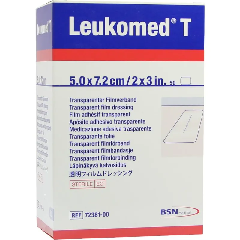 Leukomed T Transparentverband, 7,2 x 5,0 cm, steril (50 Stck.)