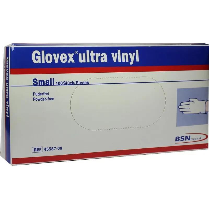 Glovex ultra Vinyl U.-Handschuhe, PF, Gr. 6-7, unsteril (100 Stck.)