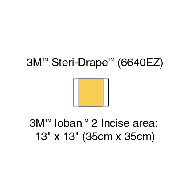 3M Ioban 2 Inzisionsfolien 35 x 45 cm, Inzisionsfeld 35 x 35 cm (10 Stck.)