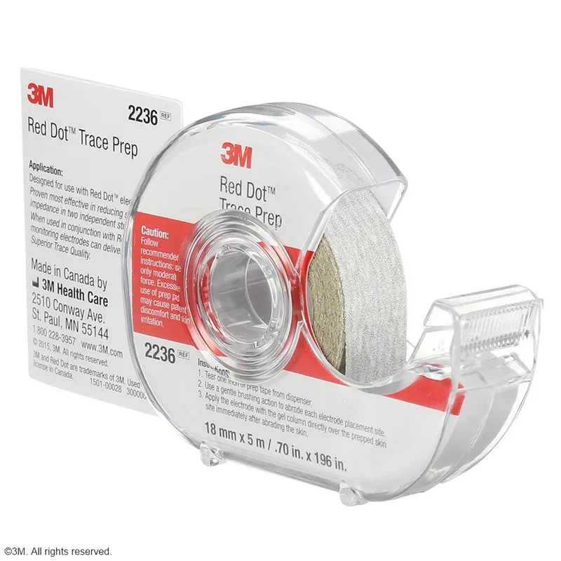 3M Red Dot Abrasionsband zur, Hautvorbereitung, 5 m x 18 mm (36 Stck.)