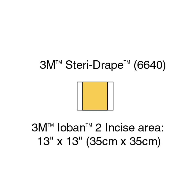 3M Ioban 2 Inzisionsfolien 35 x 42 cm, Inzisionsfeld 34 x 35 cm (10 Stck.)