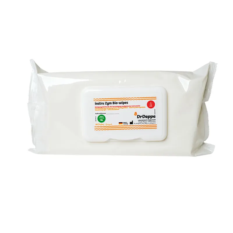 Instru Zym Wipes (80 Tücher), Flowpack, Instrumentenvorreinigungstücher