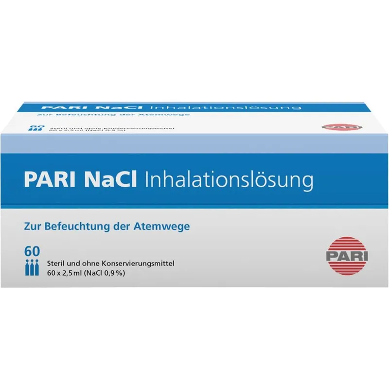 PARI NaCl Inhalationslösung 0,9%, (60 Ampullen à 2,5 ml)