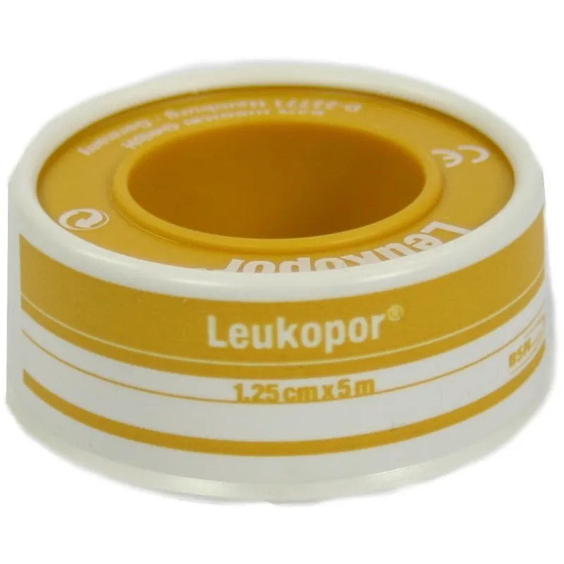 Leukopor Rollenpflaster im Schutzring, 5,0 m x 1,25 cm