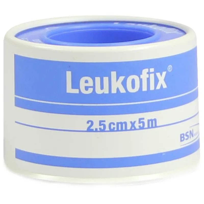 Leukofix Rollenpflaster im Schutzring, 5,0 m x 2,50 cm, transparent