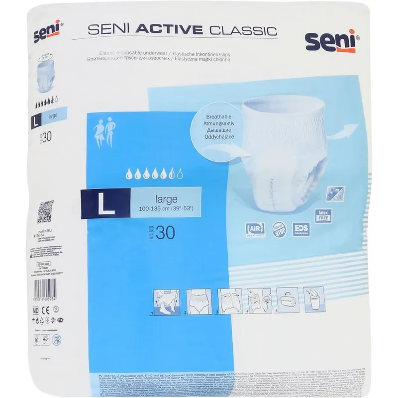 Seni Active Classic Large, Inkontinenzslips (30 Stck.)