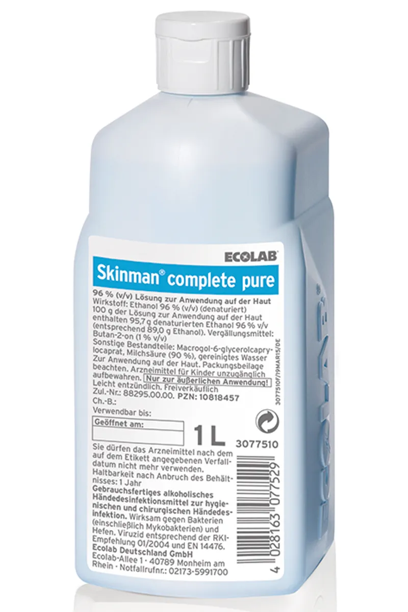 Skinman complete pure 1 L, Händedesinfektion