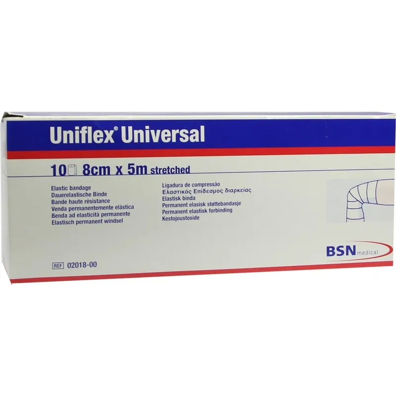 Uniflex Universalbinde, 5 m x 8 cm, weiß