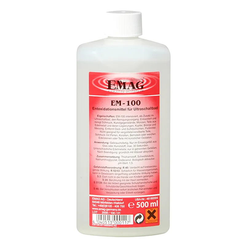 Reinigungskonzentrat Entoxidation EM-100, 0,5 Ltr.