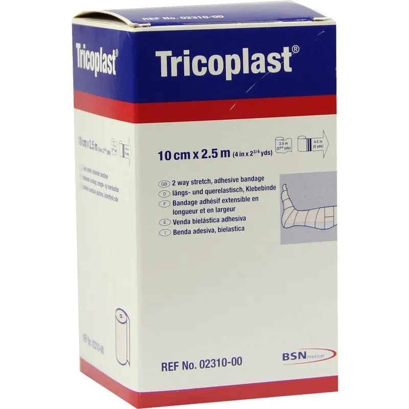 Tricoplast Klebebinde, 2,5 m x 10 cm