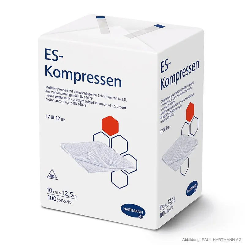 ES-Kompressen unsteril 12-fach, 10 x 12,5 cm (100 Stck.)