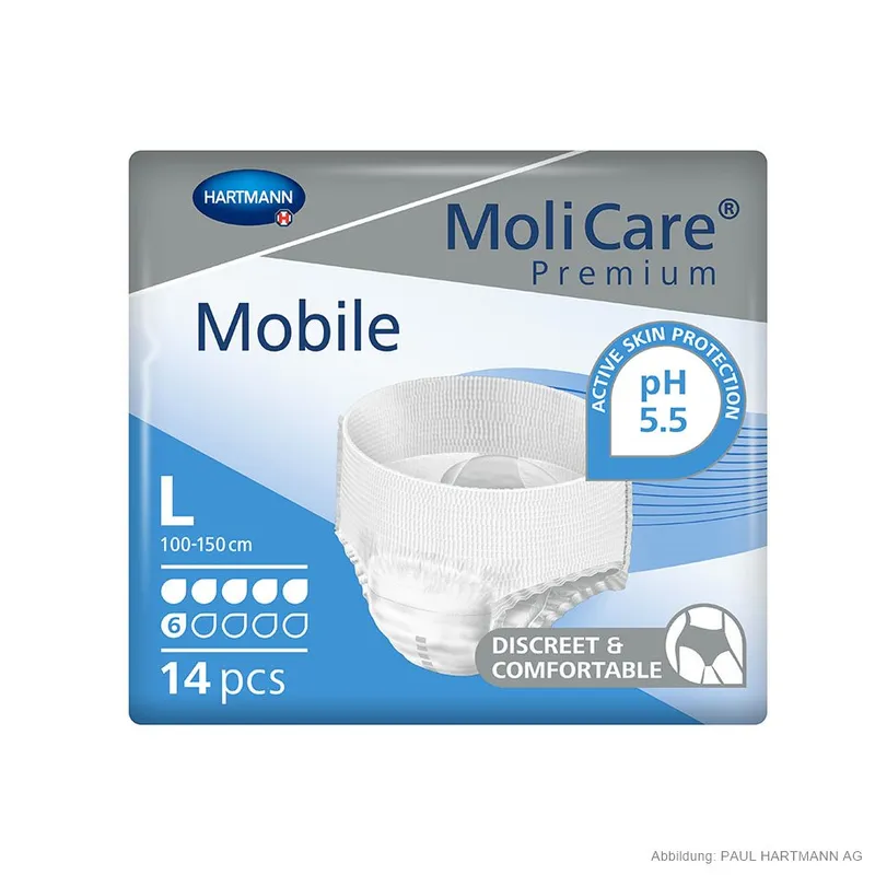 MoliCare Premium Mobile 6 Tropfen, Inkontinenzslips Gr. L (14 Stck.)