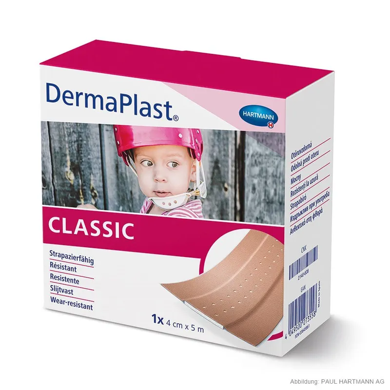 DermaPlast classic, Wundpflaster 5 m x 4 cm