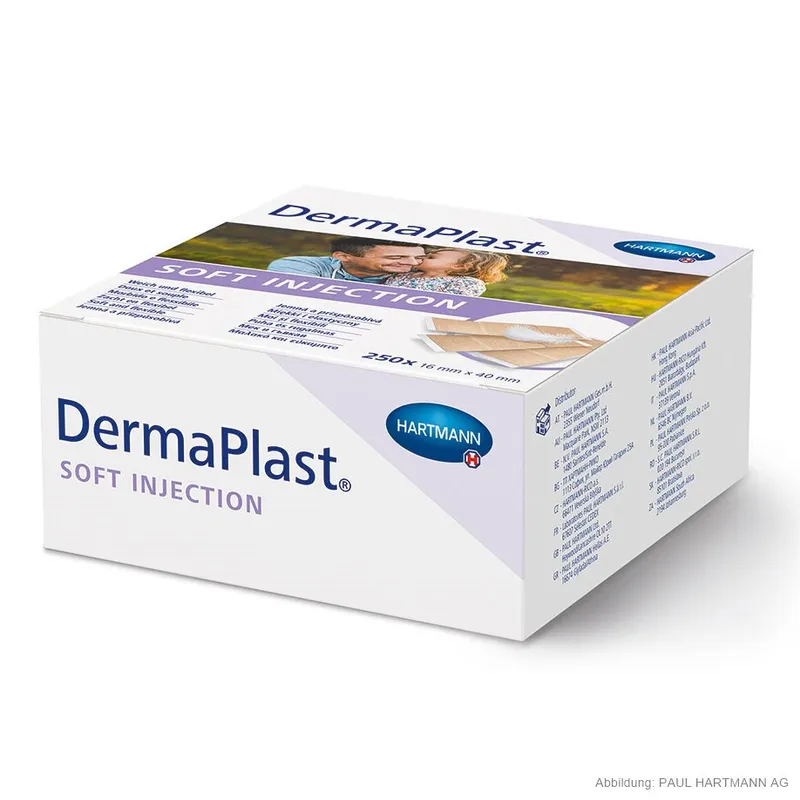 DermaPlast Soft Injection, Injektionspflaster 4 x 1,6 cm (250Stck.)