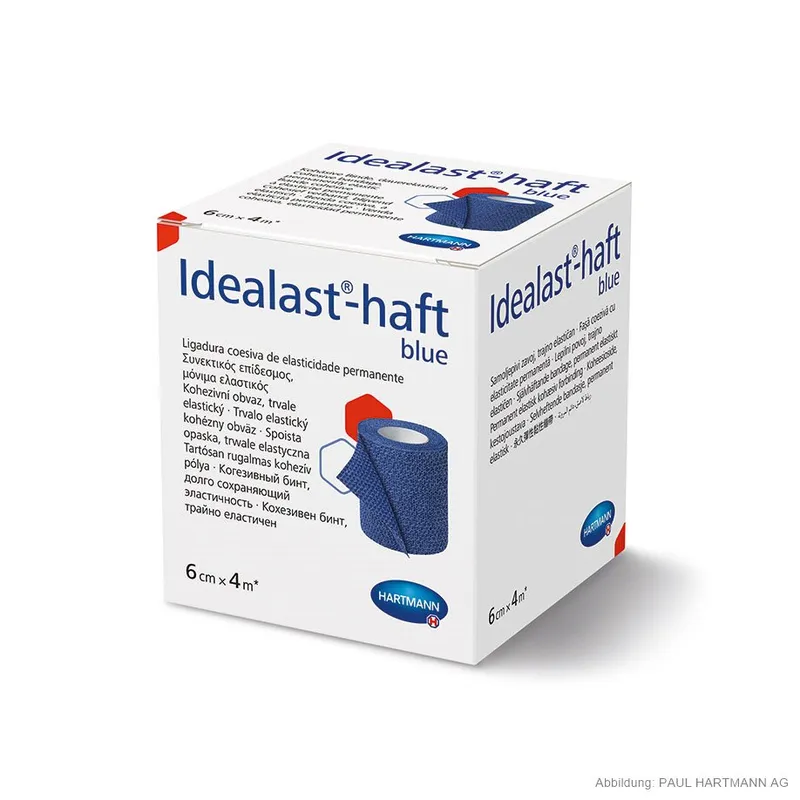 Idealast-haft Color, Idealbinde blau 4 m x 6 cm