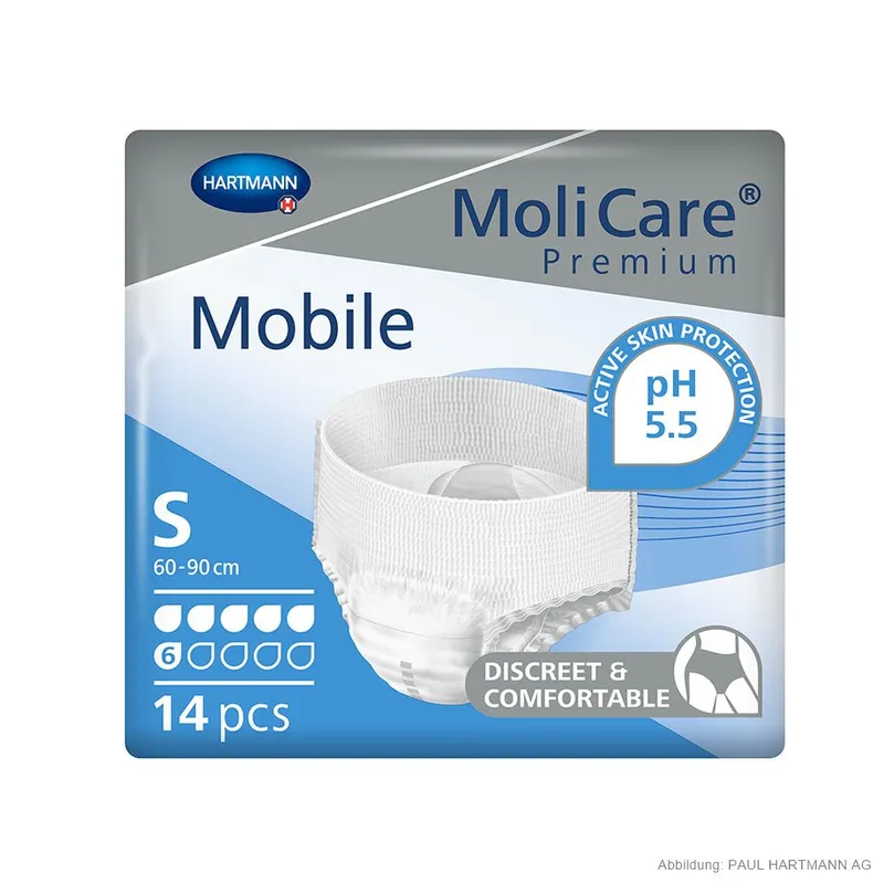 MoliCare Premium Mobile 6 Tropfen, Inkontinenzslips Gr. S (14 Stck.)