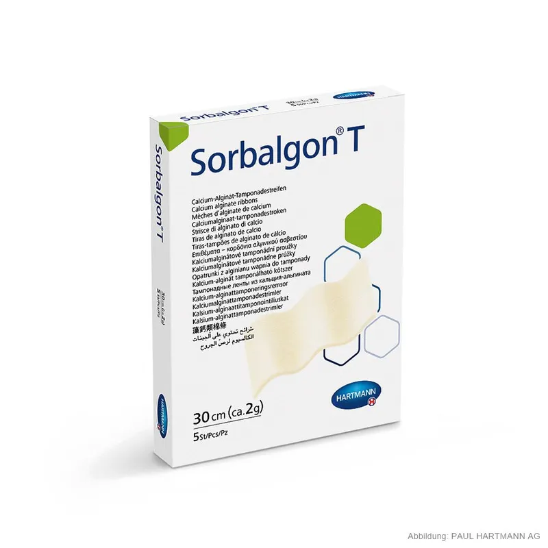 Sorbalgon T Classic Tamponadestreifen, 2 g/30 cm (5 Stck.)