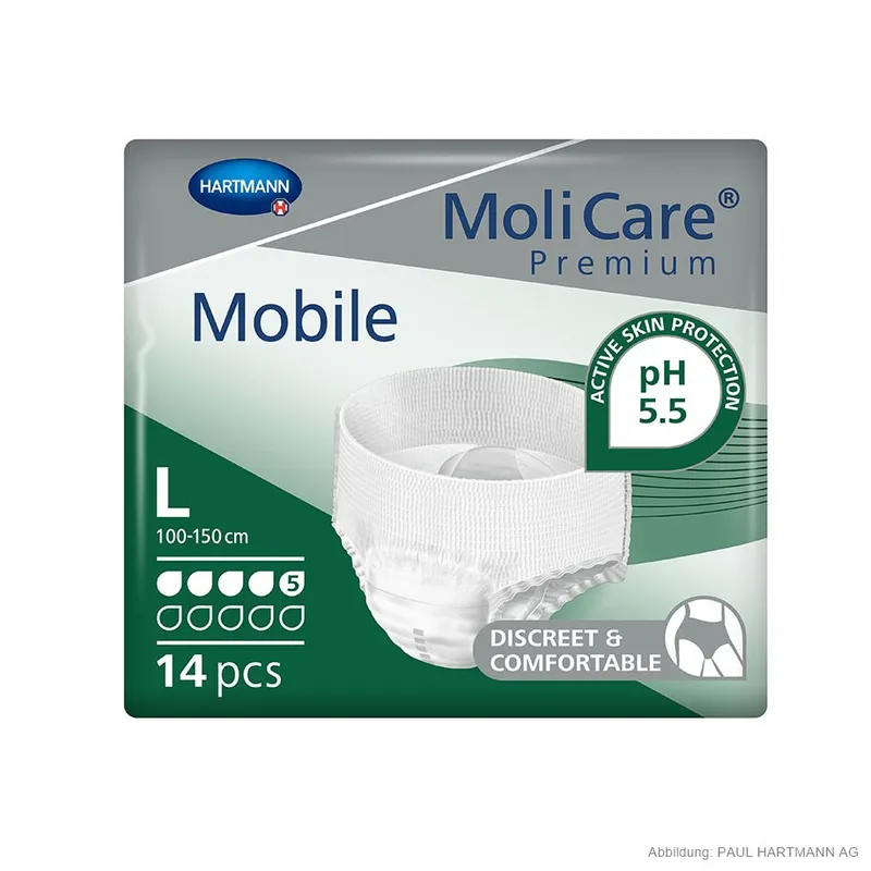 MoliCare Premium Mobile 5 Tropfen, Inkontinenzslips Gr. L (14 Stck.)