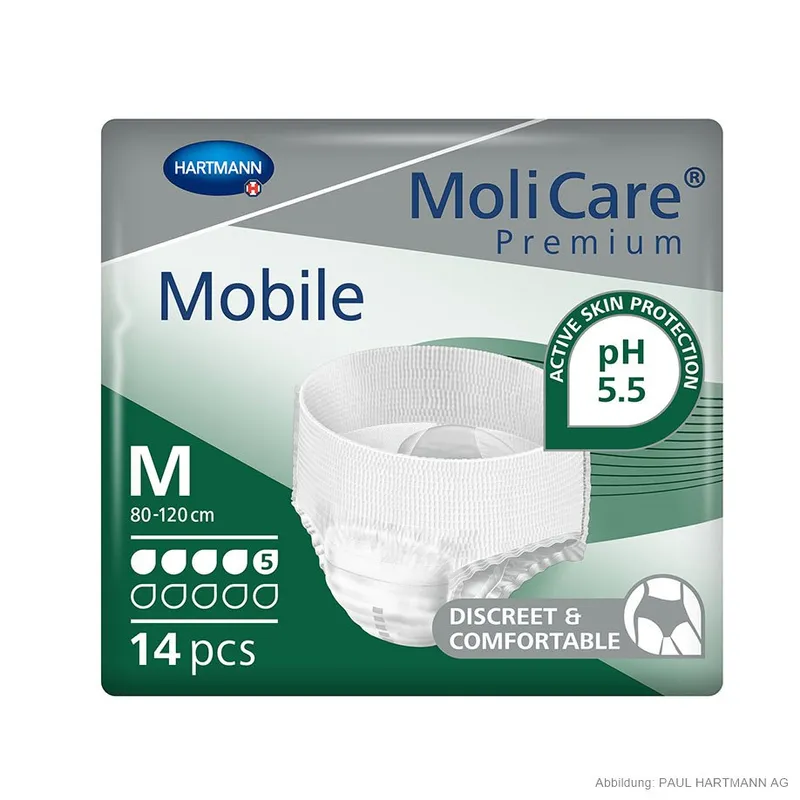 MoliCare Premium Mobile 5 Tropfen, Inkontinenzslips Gr. M (14 Stck.)