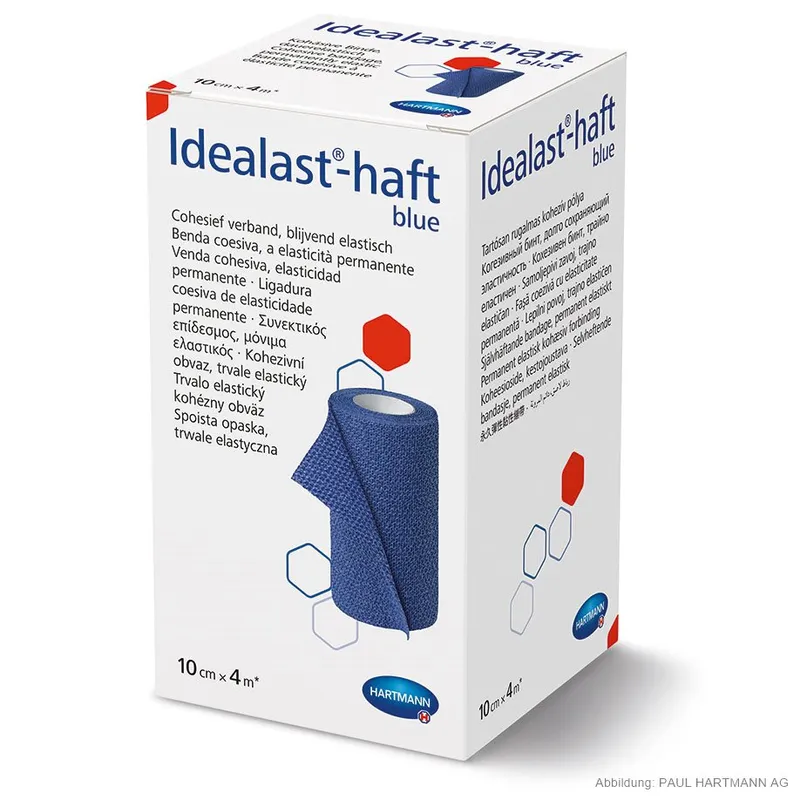 Idealast-haft Color, Idealbinde blau 4 m x 10 cm