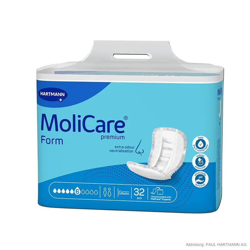 MoliCare Premium Form, 6 Tropfen Inkontinenzeinlagen (32 Stck.)