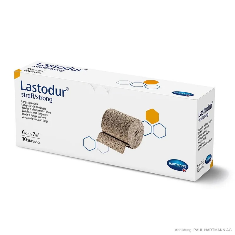 Lastodur straff/strong, Langzugbinden 7 m x 6 cm (10 Stck.)