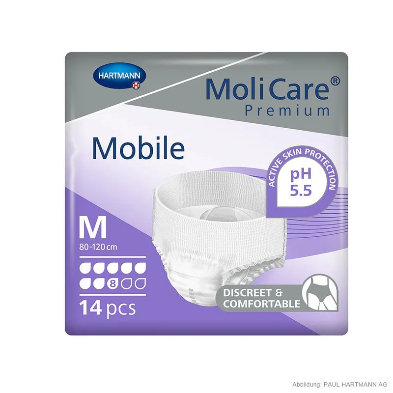 MoliCare Premium Mobile 8 Tropfen, Inkontinenzslips Gr. M (14 Stck.)