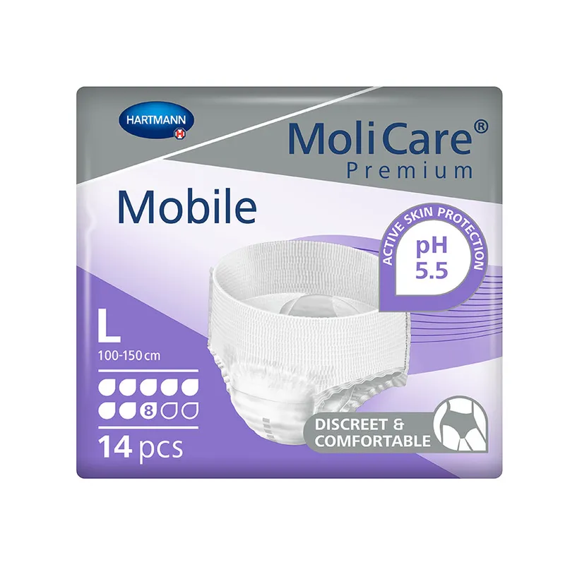 MoliCare Premium Mobile 8 Tropfen, Inkontinenzslips Gr. L (14 Stck.)