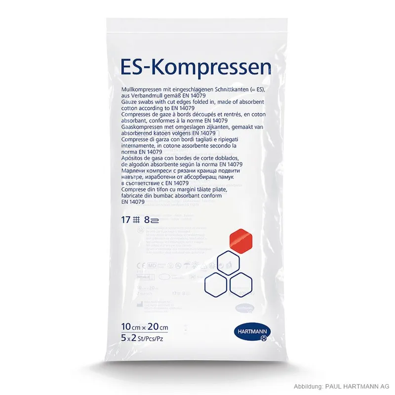 ES-Kompressen steril 8-fach, 10 x 20 cm (5 x 2 Stck.)