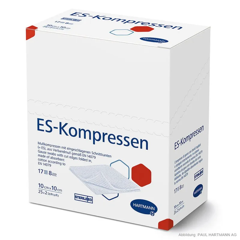 ES-Kompressen steril 8-fach, 10 x 10 cm (25 x 2 Stck.)