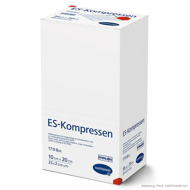 ES-Kompressen steril 8-fach, 10 x 20 cm (25 x 2 Stck.)