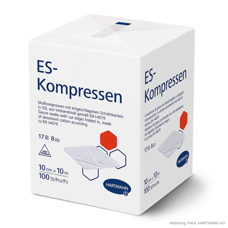 ES-Kompressen unsteril 8-fach, 10 x 10 cm (100 Stck.)