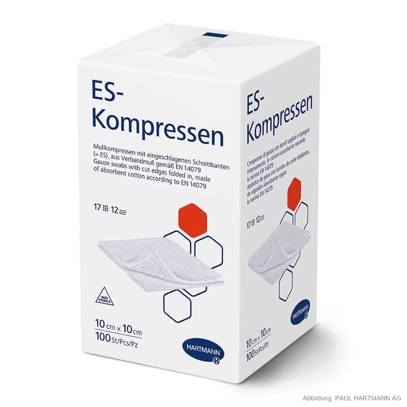 ES-Kompressen unsteril 12-fach, 10 x 10 cm (100 Stck.)