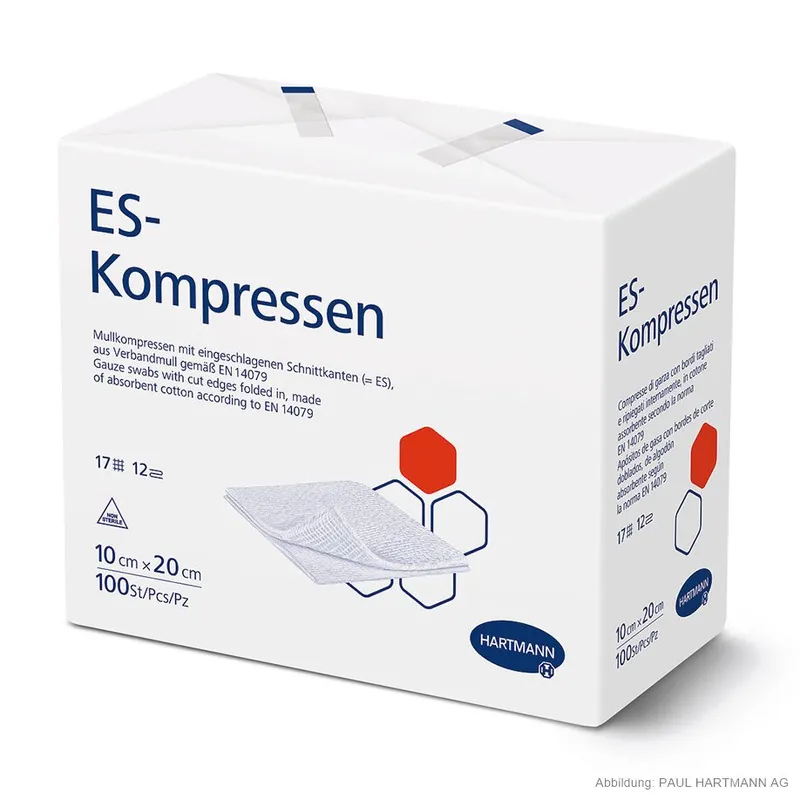 ES-Kompressen unsteril 12-fach, 10 x 20 cm (100 Stck.)