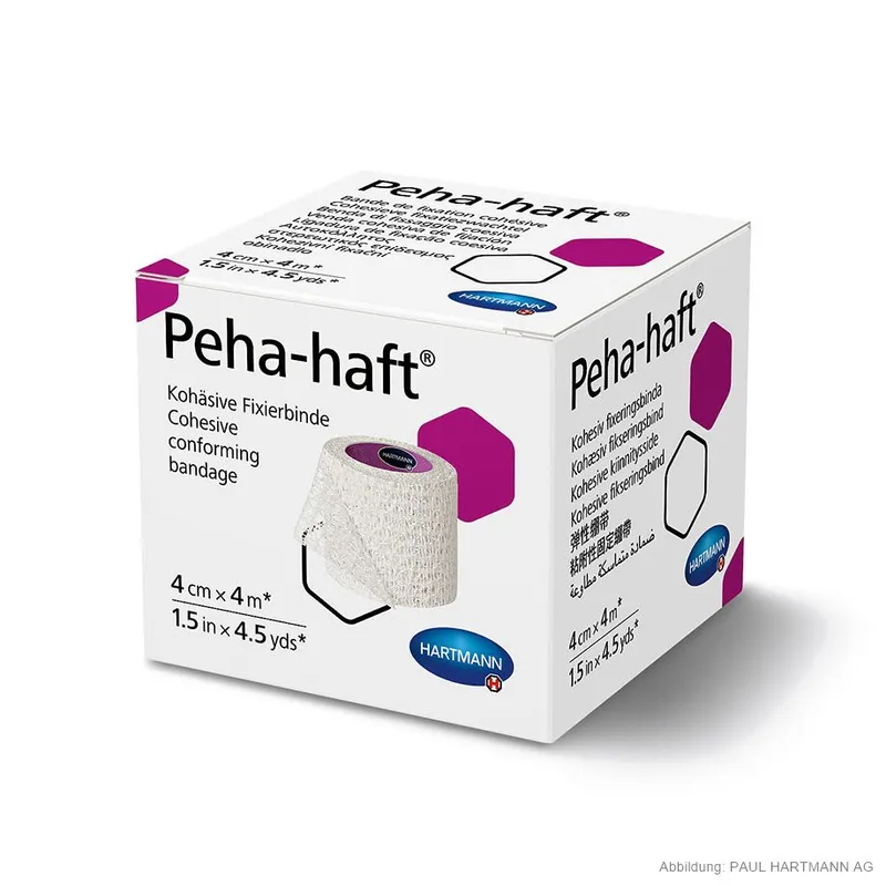 Peha-haft Fixierbinde, 4 m x 4 cm, einzeln verpackt