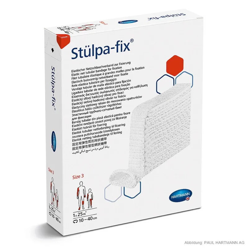 Stülpa-fix Gr. 3 (gedehnt 25 m), für Hand- und Armverbände