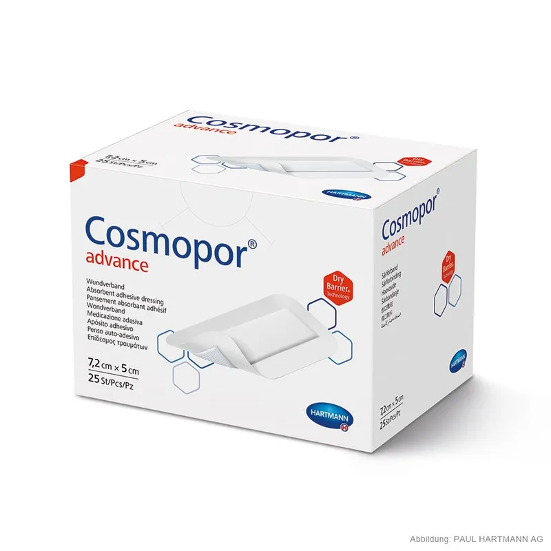 Cosmopor Advance Wundverband steril, 7,2 x 5 cm (25 Stck.)