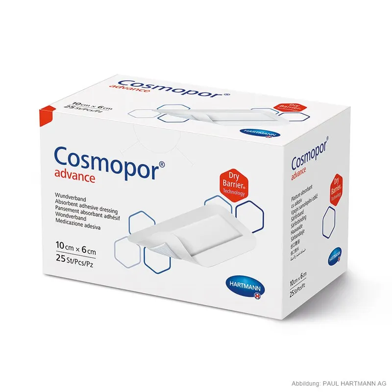 Cosmopor Advance Wundverband steril, 10 x 6 cm (25 Stck.)