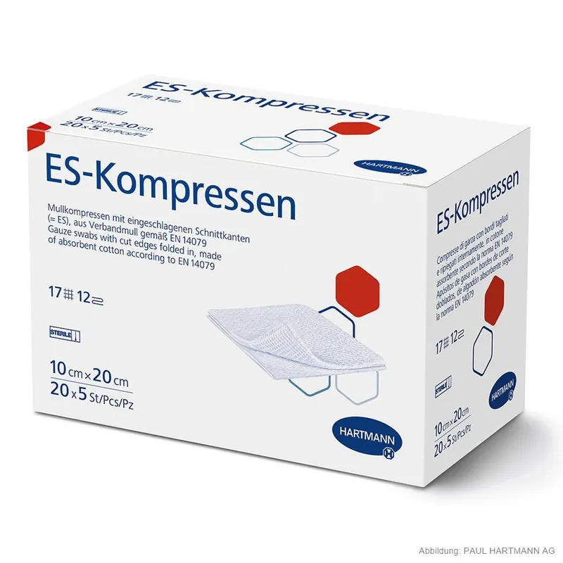 ES-Kompressen steril 12-fach, 10 x 20 cm (20 x 5 Stck.)