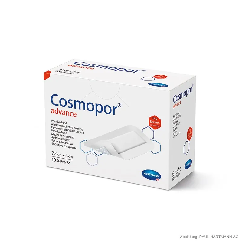 Cosmopor Advance Wundverband steril, 7,2 x 5 cm (10 Stck.)