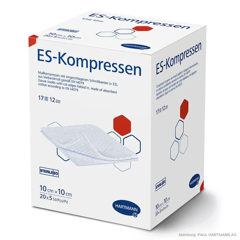 ES-Kompressen steril 12-fach, 10 x 10 cm (20 x 5 Stck.)