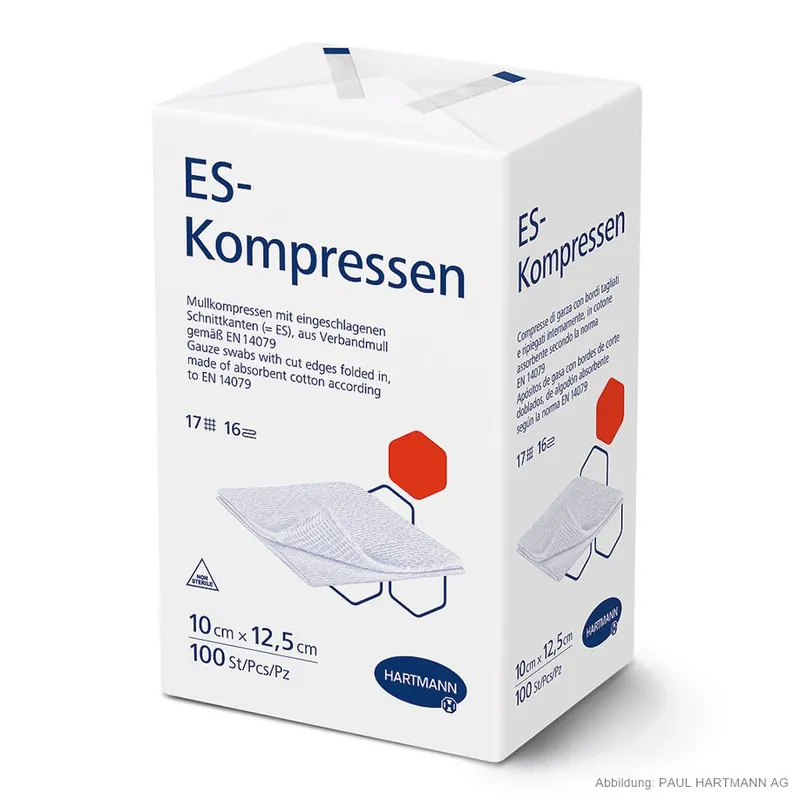 ES-Kompressen unsteril, 16-fach 10 x 12,5 cm (100 Stck.)