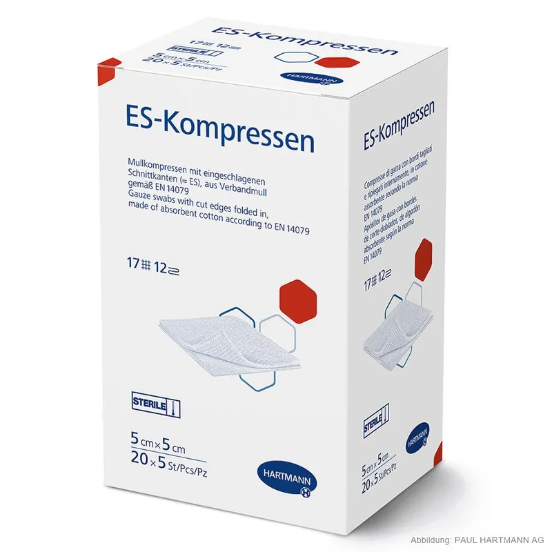 ES-Kompressen steril 12-fach, 5 x 5 cm (20 x 5 Stck.)