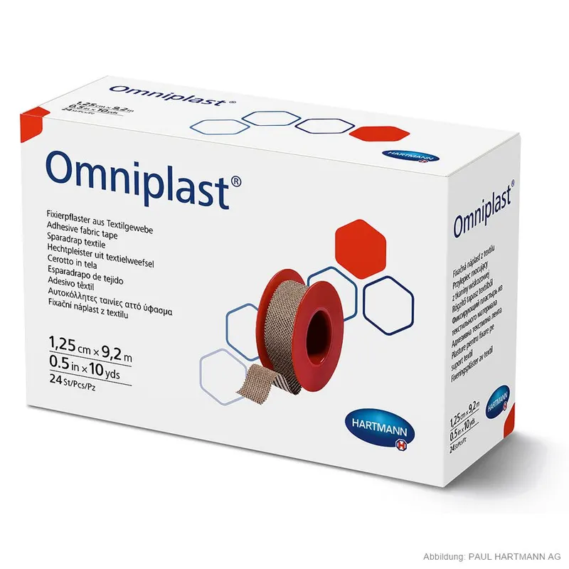 Omniplast Fixierpflaster 9,2 m x 1,25 cm, (24 Stck.)