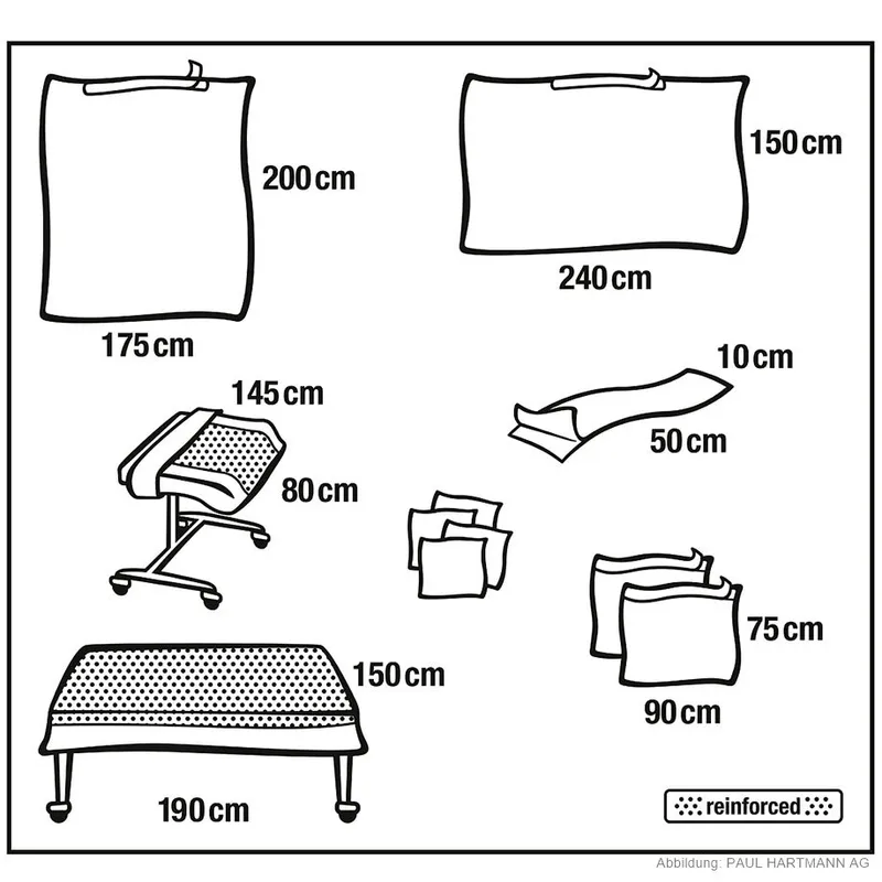 Foliodrape Protect Universal Set IV, einzeln steril verpackt (8 Sets)