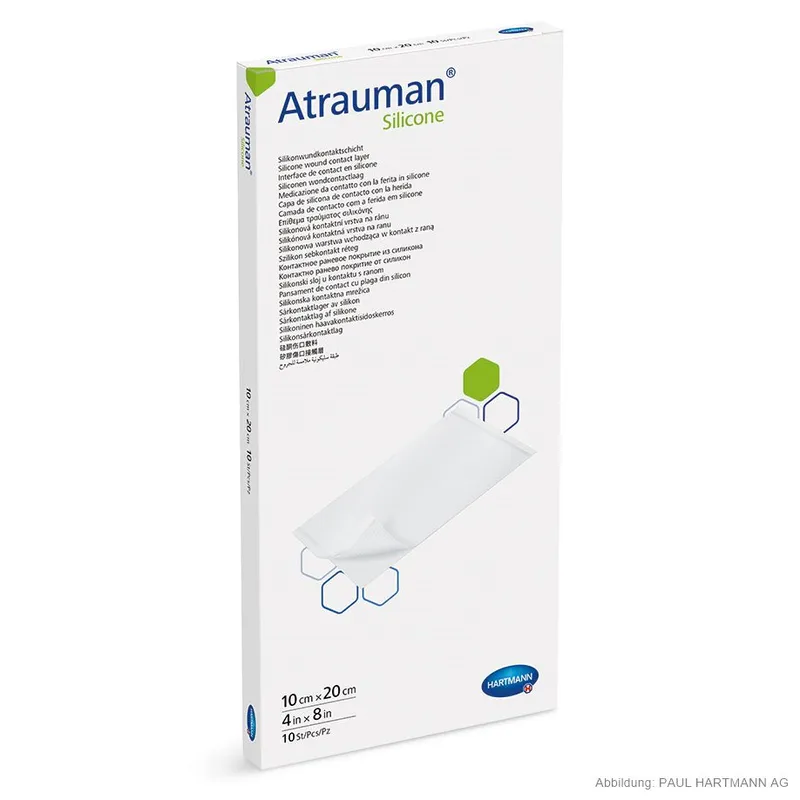 Atrauman Silicone Wundkontaktschicht, steril, 10 x 20 cm (10 Stck.)