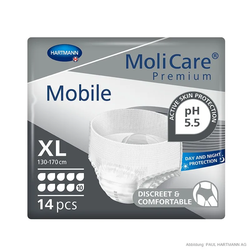 MoliCare Premium Mobile 10 Tropfen, Inkontinenzslips Gr. XL (14 Stck.)